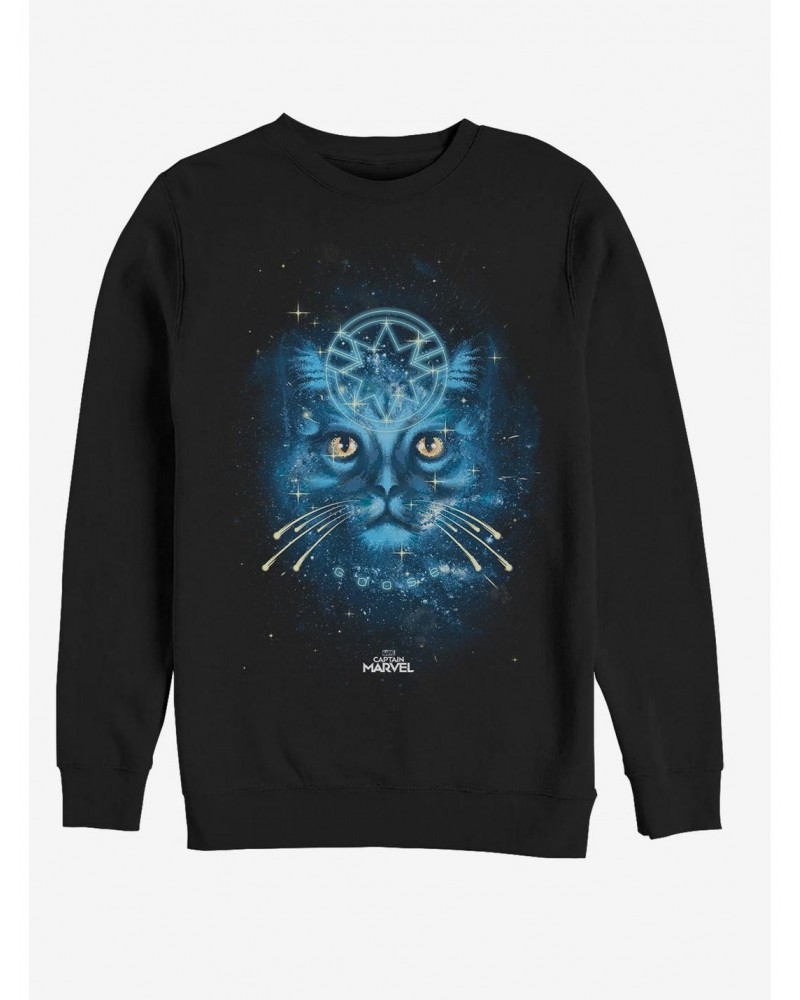 Marvel Captain Marvel Spirit Cat Sweatshirt $13.28 Sweatshirts