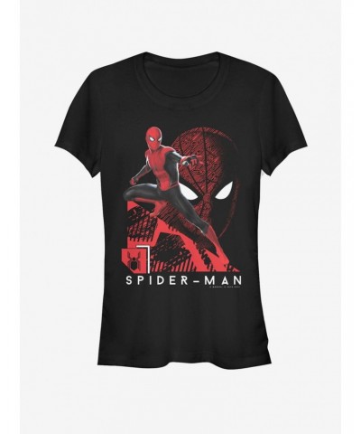 Marvel Spider-Man Far From Home Tech Spidey Girls T-Shirt $9.36 T-Shirts