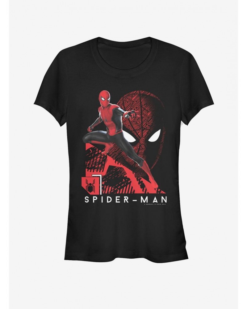 Marvel Spider-Man Far From Home Tech Spidey Girls T-Shirt $9.36 T-Shirts