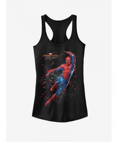 Marvel Spider-Man Far From Home Traveling Spidy Girls Tank $6.37 Tanks