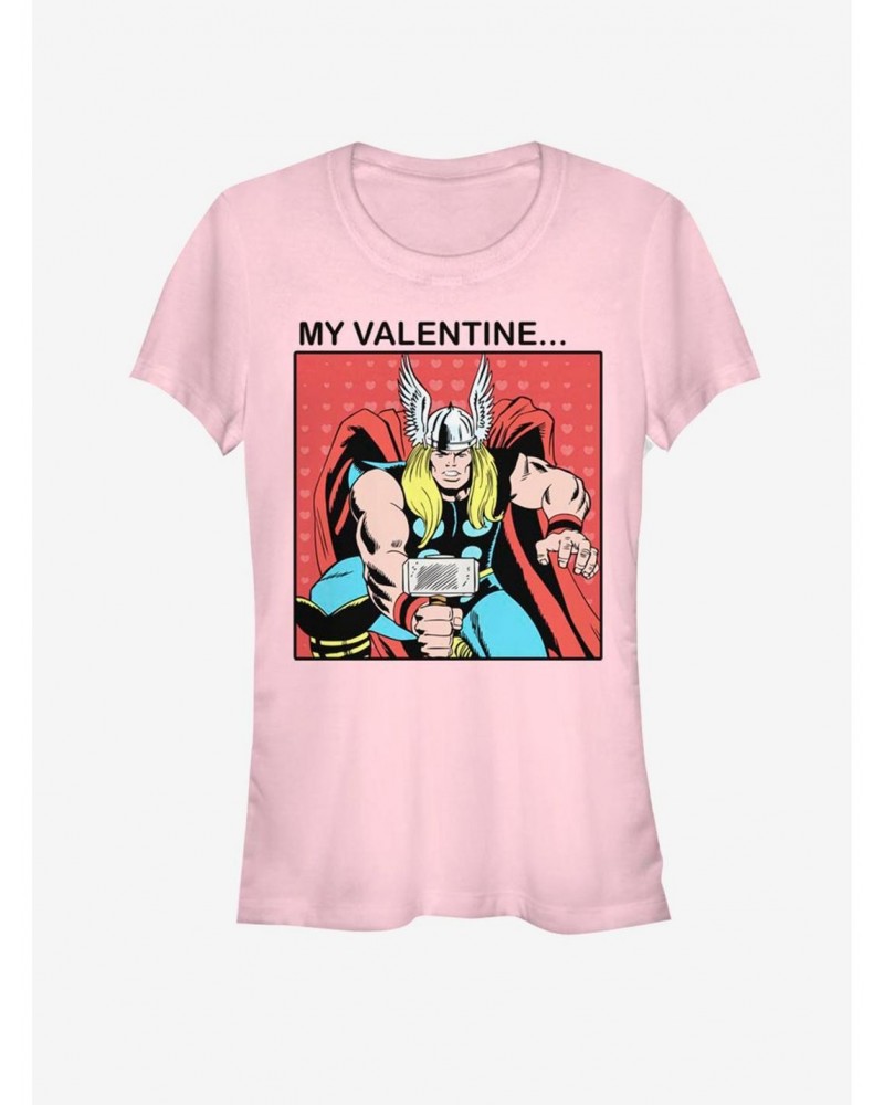 Marvel Thor My Valentine Girls T-Shirt $8.76 T-Shirts