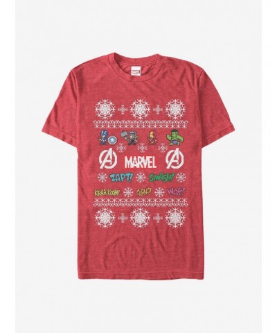 Marvel Avengers Pixel Holiday T-Shirt $6.69 T-Shirts