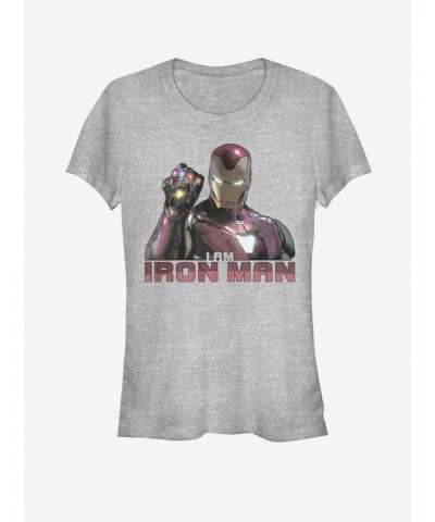 Marvel Avengers: Endgame Iron Man Stones Girls T-Shirt $6.18 T-Shirts