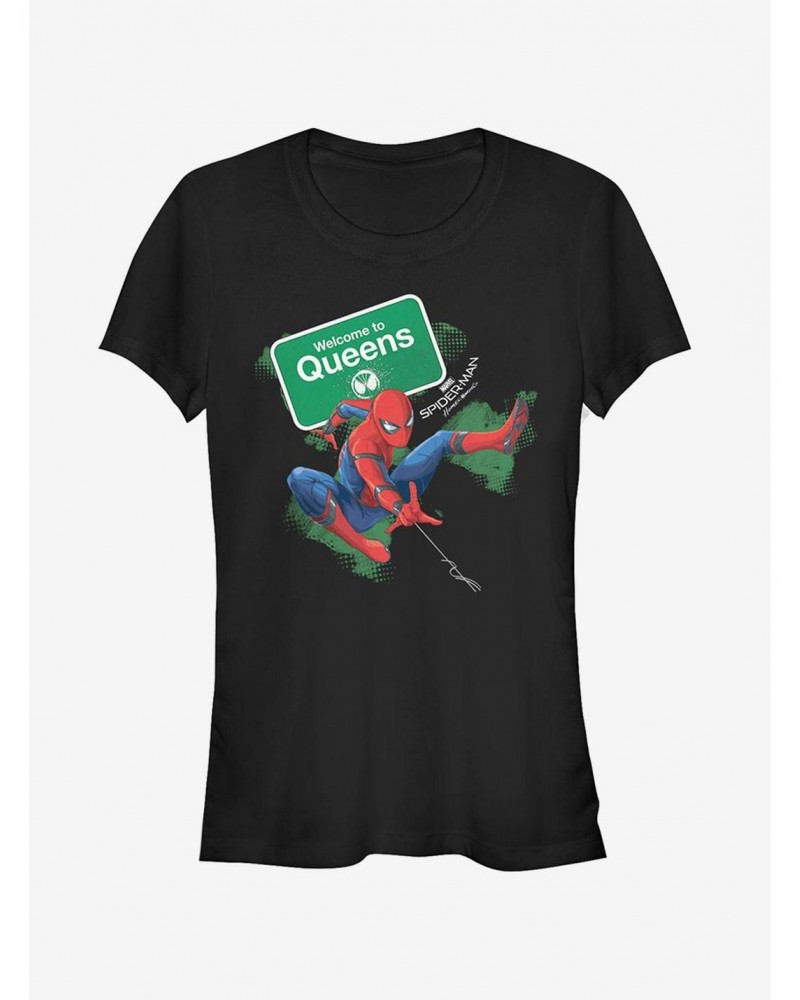 Marvel Spider-Man Homecoming Welcome to Queens Girls T-Shirt $9.96 T-Shirts