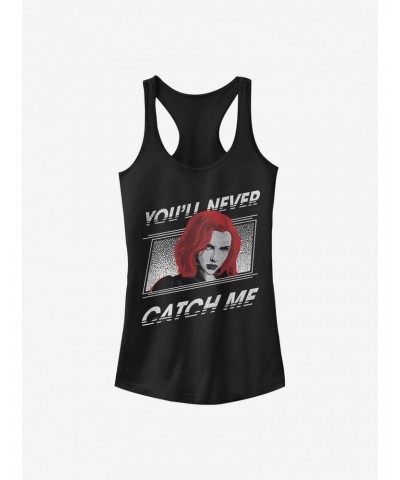 Marvel Black Widow Never Catch Me Girls Tank $8.37 Tanks