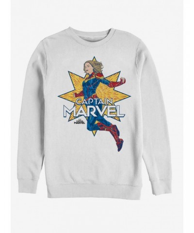 Marvel Captain Marvel Star Marvel Sweatshirt $8.86 Sweatshirts