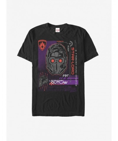 Marvel Guardians of Galaxy Vol. 2 Star-Lord Code T-Shirt $6.50 T-Shirts