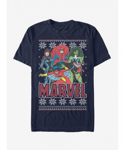 Marvel Spider-Man Sweater Heroines T-Shirt $9.56 T-Shirts