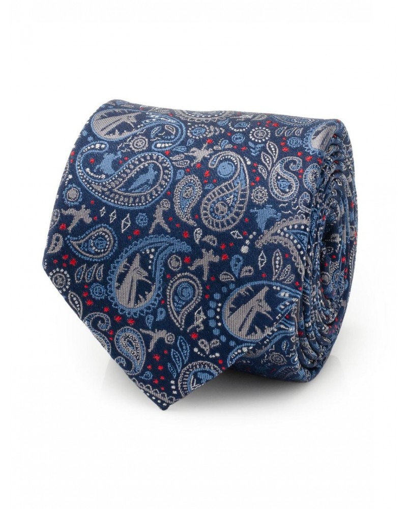 Marvel Avengers Blue Multi Paisley Men's Tie $21.73 Ties