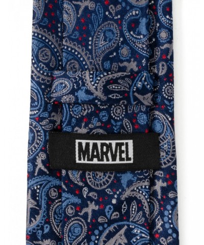 Marvel Avengers Blue Multi Paisley Men's Tie $21.73 Ties