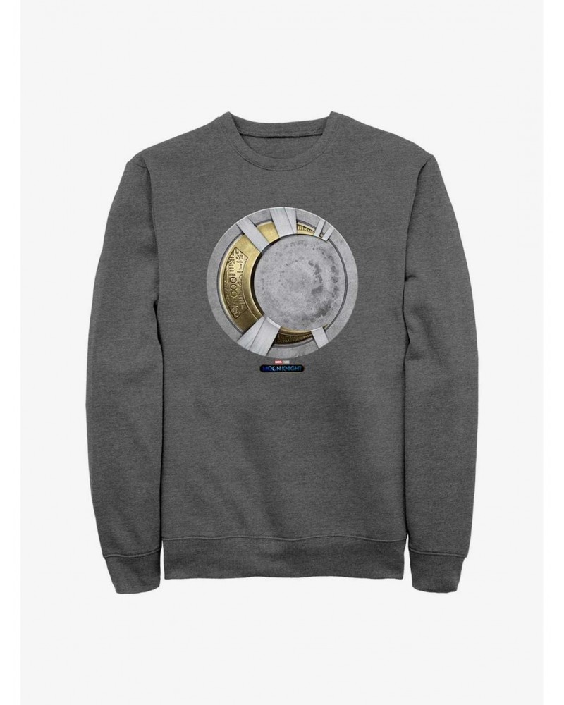 Marvel Moon Knight Moon Gold Icon Crewneck $9.15 Crewnecks