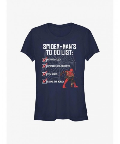 Marvel Spider-Man: No Way Home To Do List Girls T-Shirt $9.16 T-Shirts