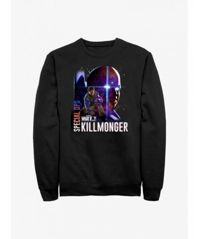 What If?? Erik Killmonger Special-Ops & The Watcher Sweatshirt $13.58 Sweatshirts