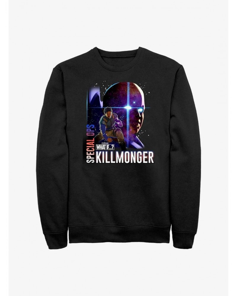 What If?? Erik Killmonger Special-Ops & The Watcher Sweatshirt $13.58 Sweatshirts