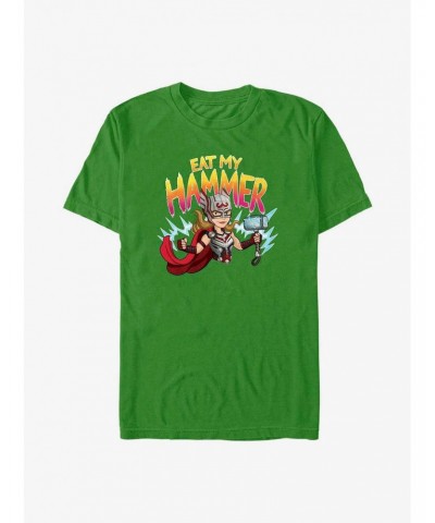 Marvel Thor: Love and Thunder Mighty Thor Eat My Hammer T-Shirt $8.99 T-Shirts